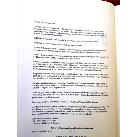 Dr. David Jeremiah OVERCOMER - Hardcover with Dust Jacket - New - Picture 3 of 3